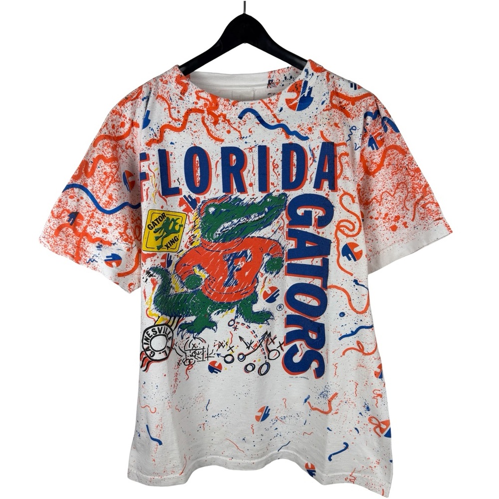 Vintage 90s RARE Florida Gators All Over Print College NCAA Shirt Size XL